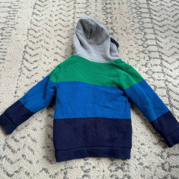 Hanna Andersson Bright Basics Sherpa Sweater Cardigan 3T - Picture 6 of 8